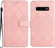 Compatible with Samsung Galaxy S10e 4G Case,Compatible with Samsung Galaxy S10e 4G Kickstand Flip Card Slots PU Leather Phone Cover Pink