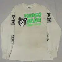 在飛比找蝦皮購物優惠-復古 T 恤 Super Bear 90 年代標籤 Hane