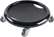 Abdominal Fitness Slide Disc For Multi-directional Muscle Exercise Silent Four-wheel Abdominal Muscle Disc ABS, black