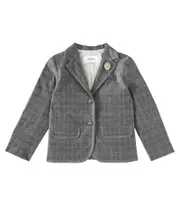 [Bonpoint] Bonpoint Ginevra checked flannel blazer Y 14 grey