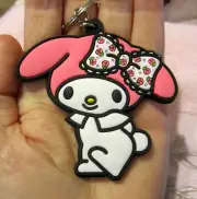 My Melody Key Ring Chain~Floral Bow~Double Sided~Kawaii