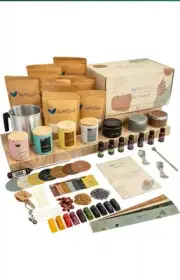 SoftOwl Premium Soy Candle Making Kit - Black Edition - Full Set - Soy Wax, B...