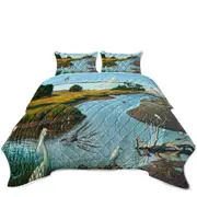 Nature Lake Art Birds of Paradise Coverlet