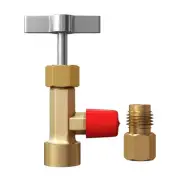 1 Pcs AC Charging Solution R134A AC Can Tap, With 1/4 SAE Male Connection