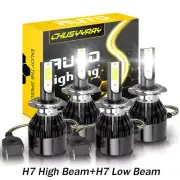 For Smart Fortwo 2008-2015 6000K LED Headlight High Low Beam Light Bulb Combo