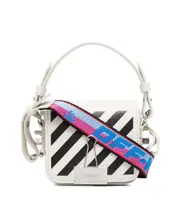 Diagonal baby flap bag One size White