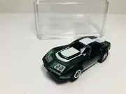 AFX tras GREEN METALLIC CORVETTE AW Chassis & Display case Aurora NEW!