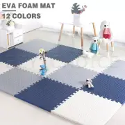 EVA Foam Mat Floor Mats Interlocking Heavy Duty Puzzle Baby Kids Playmat 60x60CM