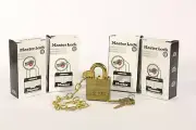 *LOT of 5* Master Lock Military Style Keyed Padlocks PN: MJ30241 - Free Shipping