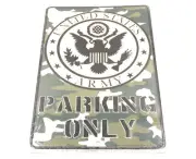 United States US Army Parking Only 8 x 12 Automotive Car Garage Man Cave Sign