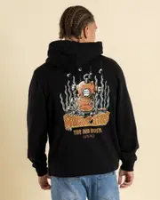[The Mad Hueys] The Mad Hueys Men's Sinkin Tins Hoodie in Black Size Large L Black