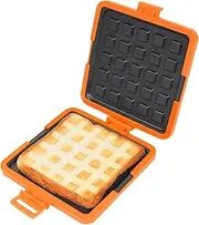 Microwave Toastie Maker, Non Stick Microwave Toastie Sandwich Maker, Grilled Cheese Maker, Panini Press for Cooking Breakfast Snacks, Dishwasher Safe (Red) (Yellow) (Blue) (Orange)
