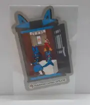 Pokemon Center Lucario Blaziken pokedoll sticker Japan foil 2"