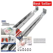 Premium 15 Inch Undermount Soft Close Drawer Slides - Silent Closing Runners