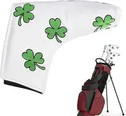 Putter Cover | Lucky Clover Design Pings Putter Cover - Mallet Headcover Golfer Accessories for Beginners Friends Family