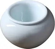 BRIGHTFUFU Dessert Cup Ceramic Pudding Bowl for Ice Cream Yogurt and Soups Creative Design for Home Kitchen and Restaurant Use and Sturdy