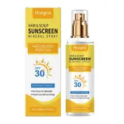 SPF30 Sunscreen Spray for Hair & Scalp, UV Protection, Prevents Color Fading, Lightweight, Ideal for Outdoor Sports 1pc