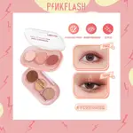 PINKFLASH 便攜式 3 色眼影盤 GILTTER HIGH PIGMENT 易混合持久眼影