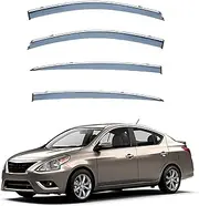 4Pcs Car Wind Deflectors for Nissan V-Drive Sedan Mk2-N17 2019-2022 2023 2024, Side Window Ventilated Visors Rain Deflector