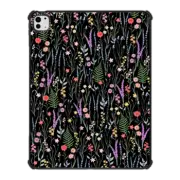 iPad Pro 13-inch (M4) iPad Impact Case The meadows / petit floral on black