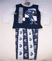 Carlton Blues AFL Boys Cotton Flannel Pyjama Set Size 5 New