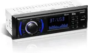 616UAB Car Stereo with Bluetooth - Single DIN, MP3, USB, Aux-In, AM/FM, No CD DV