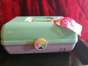 Caboodles Lavender Green On The Go Girl Classic Cosmetic Makeup Travel Case