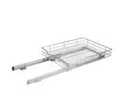 Chrome Pull out Drawer Sliding Organiser Kitchen Cabinet Storage Shelf Rack AU