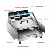 Automatic Hamburger Machine Stainless Steel ​Bread Maker Bake Burger Machine