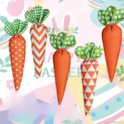Easter Carrots Fabric Carrot Toy Artificial Carrot Decors Farmhouse Spring D6F0
