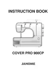 Janome Cover Pro 900CP Sewing Machine Overlocker Instruction Manual