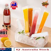 100X Ice Pop Pouch Tubes Mold Ice Popsicle StorageJQags Disposable Jelly maker B