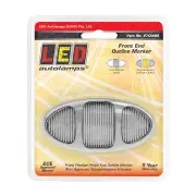 LED Autolamps Front Marker/Supplementary Side Indicator Chrome Housing Blister