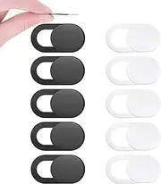 Webcam Cover, 10 Pack Ultra Thin Slide Web Camera Covers for Laptop Mac HP Smartphone Mac iMac MacBook, Sliding Blocker Cover Protect Your Privacy