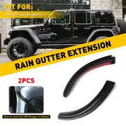 Water Rain Diverter Guard Slot Gutter Extension for Jeep 2018-2021 Wrangler JL (for: Jeep)