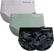 [Reebok] Women's Plus Sized Underwear - Seamless Hipster Briefs (3 Pack)