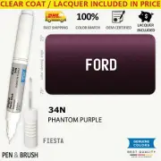 34N Touch Up Paint for Ford Purple FIESTA PHANTOM PURPLE Pen Stick Scratch Chip