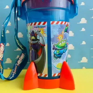 [消毒再出貨]玩具總動員 巴斯札克三眼怪紅色火箭造型爆米花桶附背帶TDL迪士尼皮克斯
