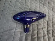 12 Hole Ocarina Ceramic Alto C Legend of Zelda Ocarina Flute Blue Instrument