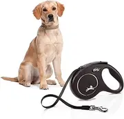 Flexi Classic Tape Retractable Dog Lead Black Medium 5 Metres