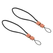 Camera Wrist Strap, 2 Pcs Cotton Soft Adjustable Cord Rope Hand Grip, Brown