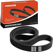 Engine Serpentine Drive Belt Compatible with Chevrolet & GMC & Kenworth & Mack & Peterbilt Cars - C2500, C3500, G3500, K2500 Suburban, K300, GU7, LEU, 200, 224 & More - 7.4L 8.3L 10.8L