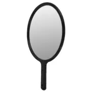 Holding A Circular Mirror Hand Travel Portable Cartoon Mirrors with Handle