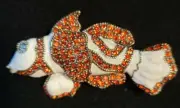 HEIDI DAUS "Good Catch" Clownfish Crystal & Enamel Pin Brooch-NEW-Orig. $99.99