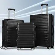 ALFORDSON Luggage 3PCS Sets Suitcase Trolley TSA Carry on Hard Case Black