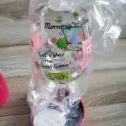 Lolita Love My Wine Glass Mommy Time Out Stemware NIB 15 Oz Hand Painted Gift