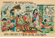 Travel Humor Vintage Postcard *Insanity is Hereditary"