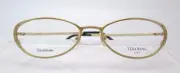 Vera Wang Luxe Epiphany 1 Gold 51-17 Eyeglass Frames Glasses Womens Titanium