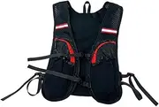 [yuksok] Fishing Vest Lightweight Mesh Breathable Phone Holder Women Men Hydration Vest Hiking Jacket for Running Camping Water Sports