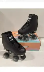 Angels Skates Kids / Women’s Roller Skates - Size 1 Thunder Black
